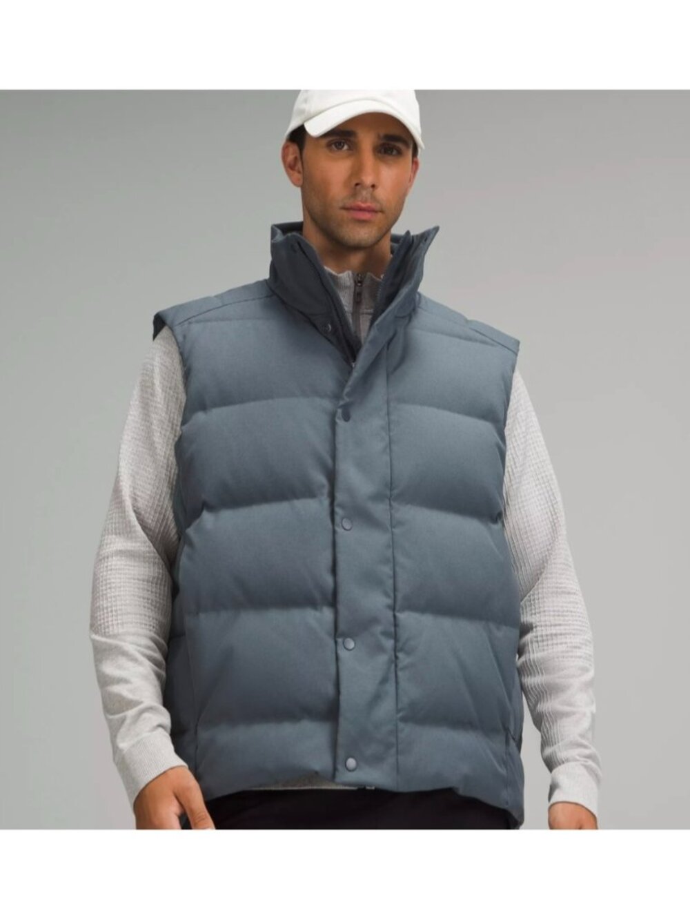 Lululemon Wunder Puff Vest *Tech Canvas Steel Blue Like New
